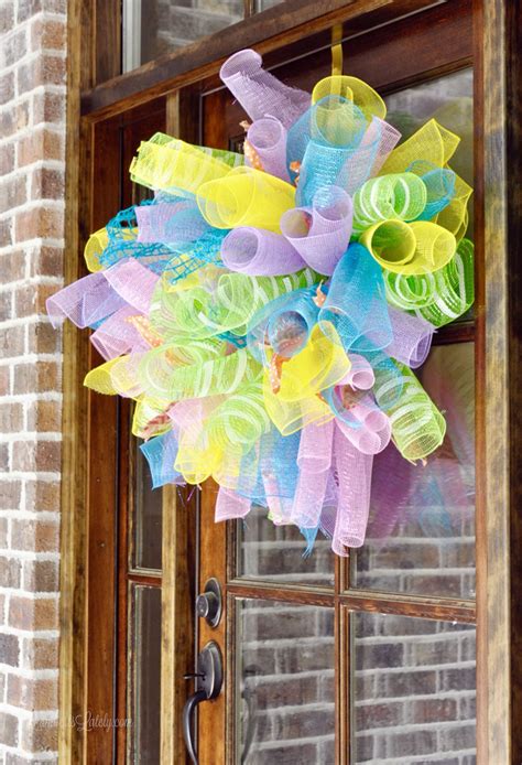 how to make a mesh wreath for beginners